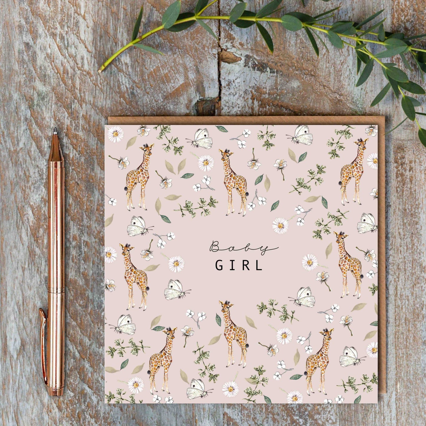 Baby Girl (Giraffe Pure) Card (Cello-Free)