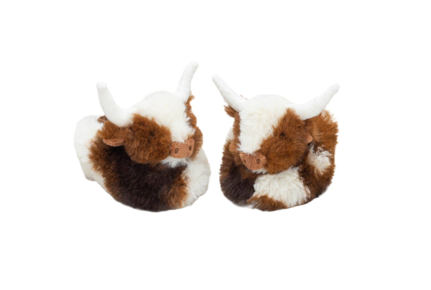 Texas Longhorn Highland Cow Plush Baby Slippers House Shoes