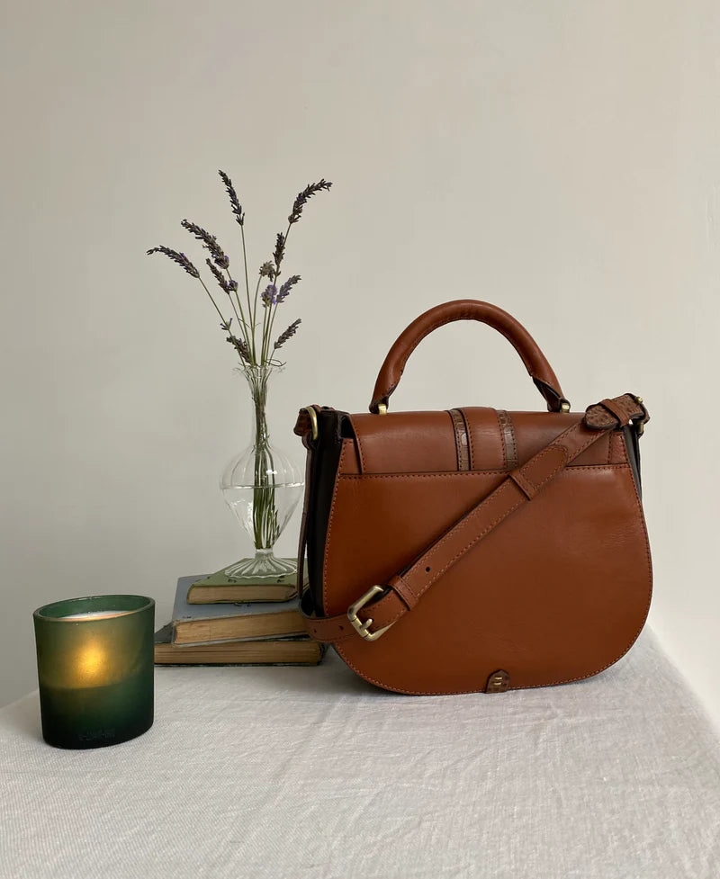 Barkworth Reeve Belton Tan Leather Saddle Bag