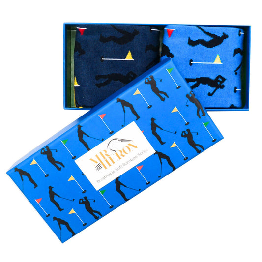 Mr Heron Golfers Socks Box