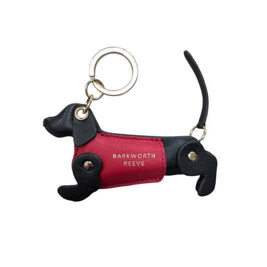 Barkworth Reeve Bertie Sausage Dog Keyring Black/Red