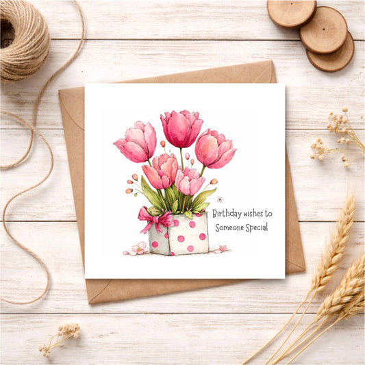 Tulip Someone Special Birthday Card