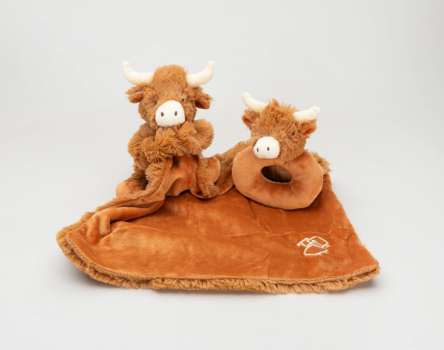 Horny Highland Cow Baby Soft Toy Soother Comforter 29cm