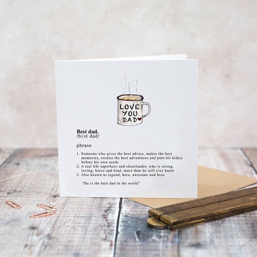 Best Dad Card (Cello-Free)