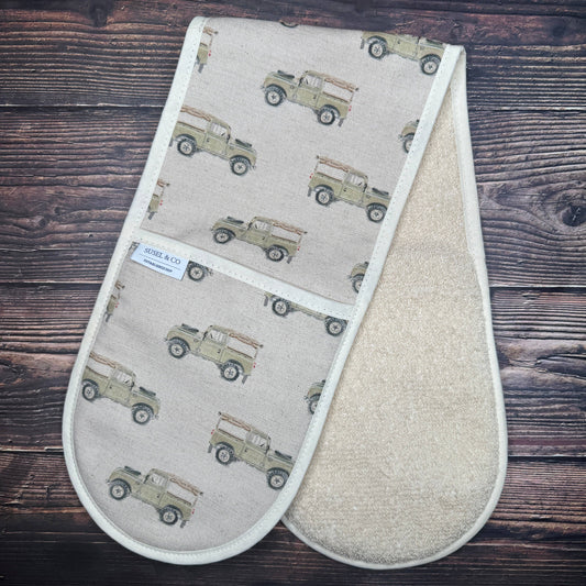 Susel & Co Defender - Linen Double Oven Gloves