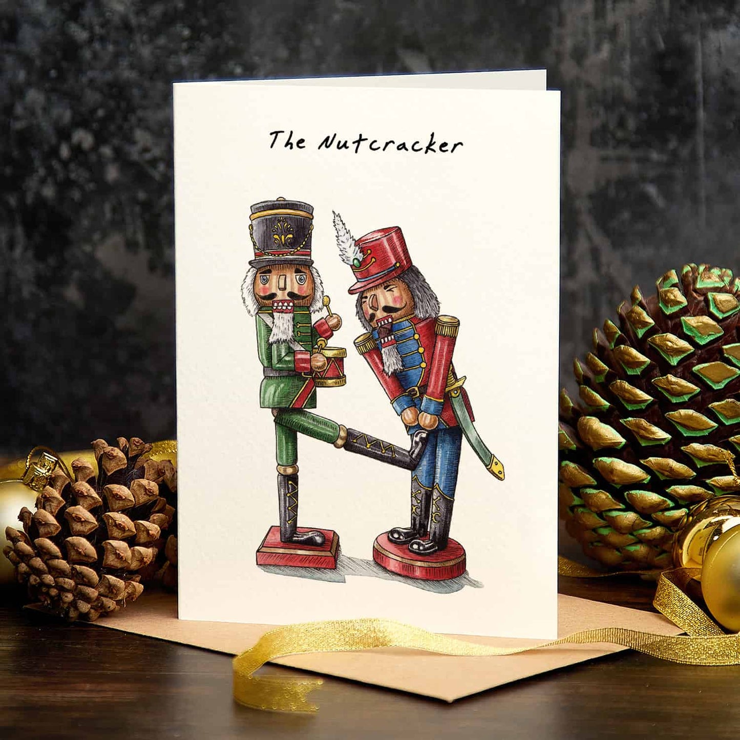 Nutcracker Card - Holiday Card - Christmas Card: 5" x 7"