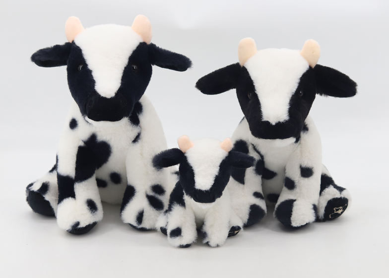 Black and White Dairy Cow Soft Toy Plush Mini (11cm)