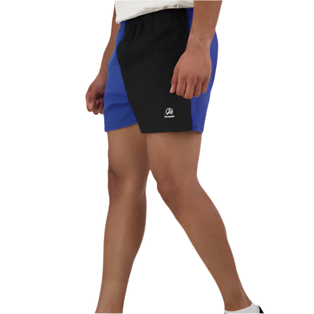 Swanndri Chequered Rugby Shorts in Blue/Black