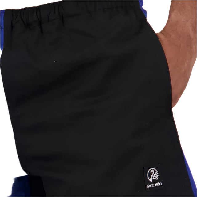 Swanndri Chequered Rugby Shorts in Blue/Black