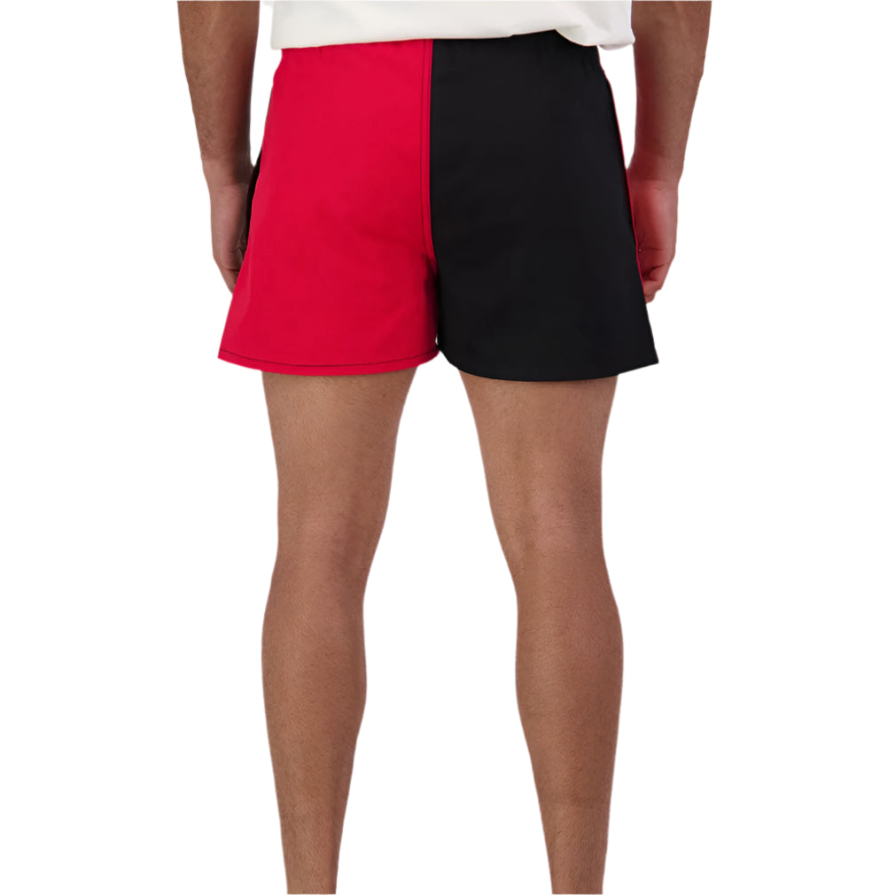 Swanndri Chequered Rugby Shorts in Red/Black