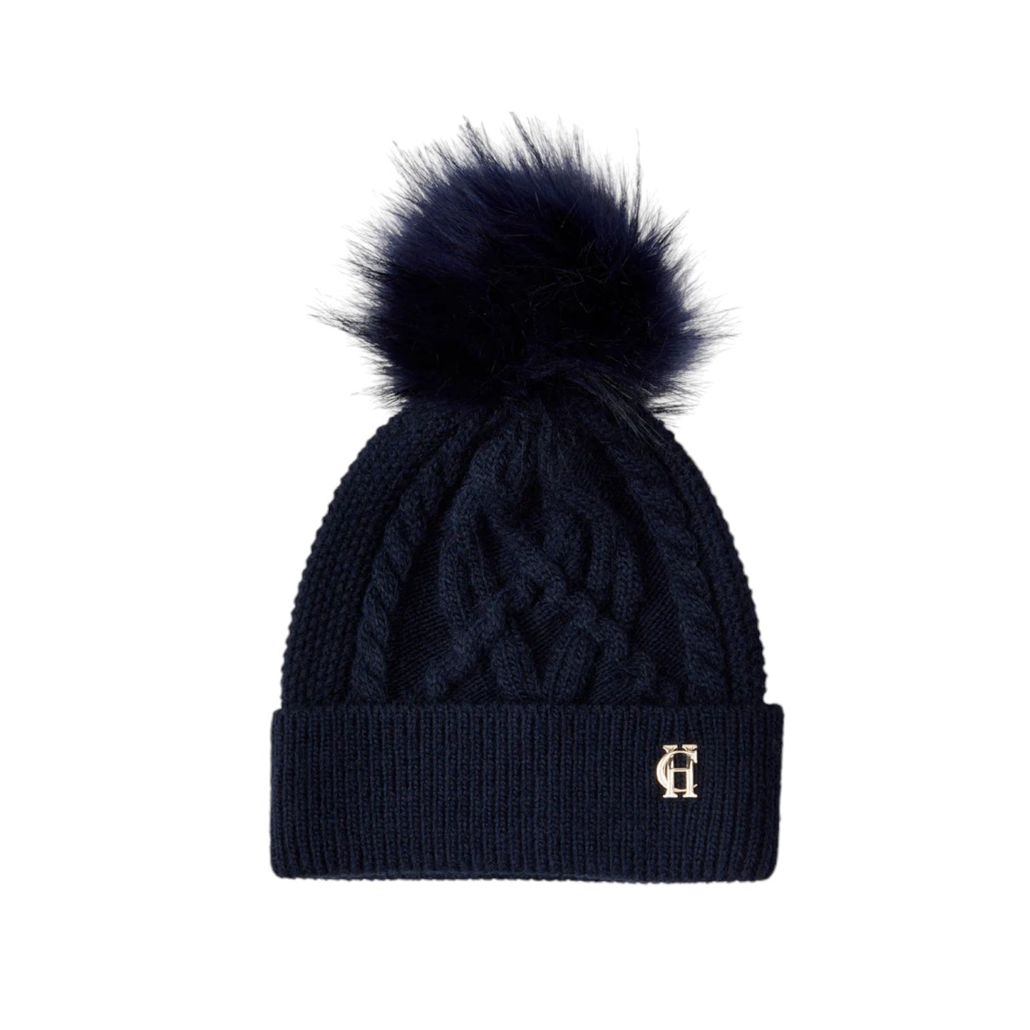 Holland Cooper Cortina Bobble Hat Ink Navy