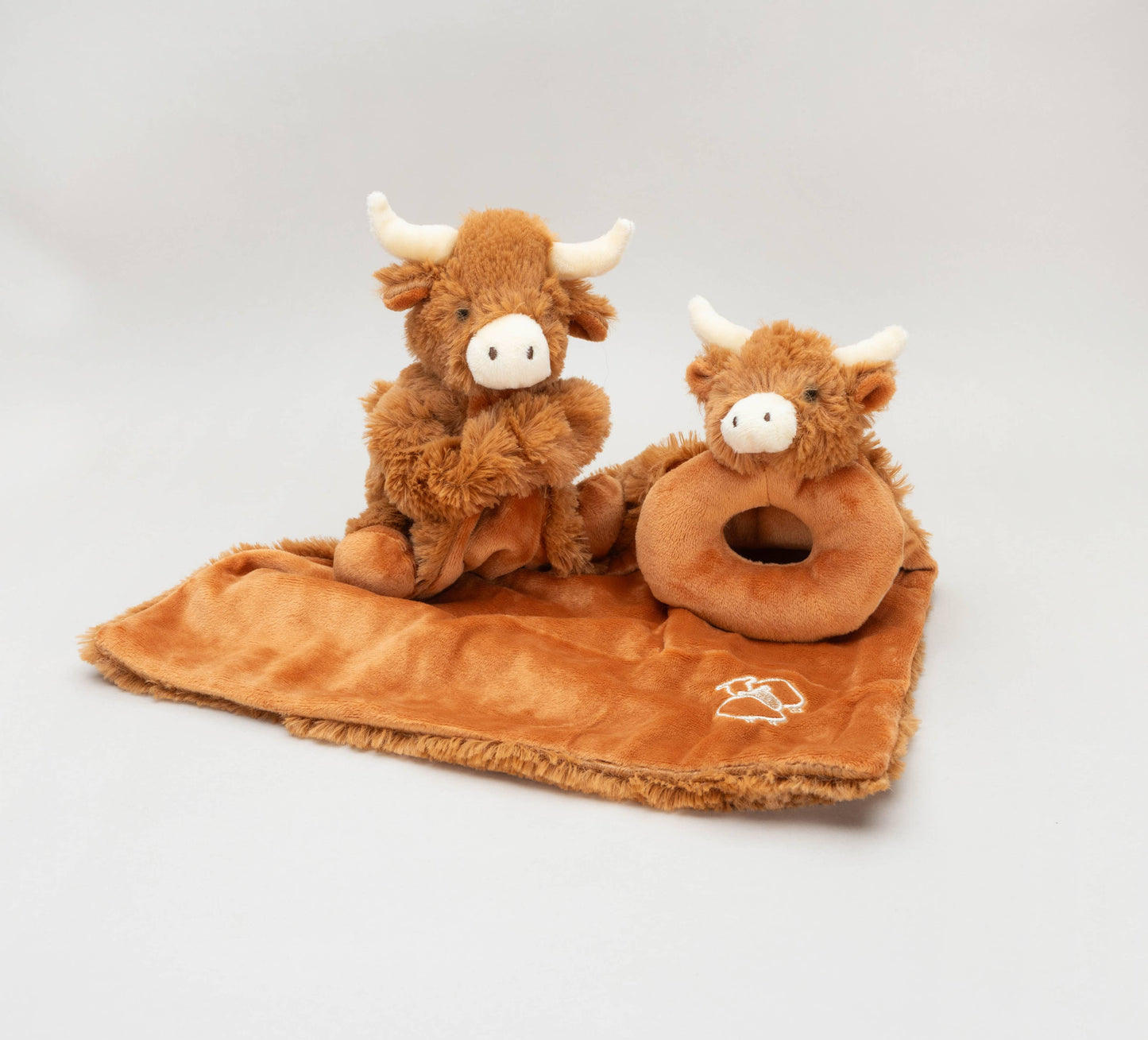 Horny Highland Cow Baby Soft Toy Soother Comforter 29cm