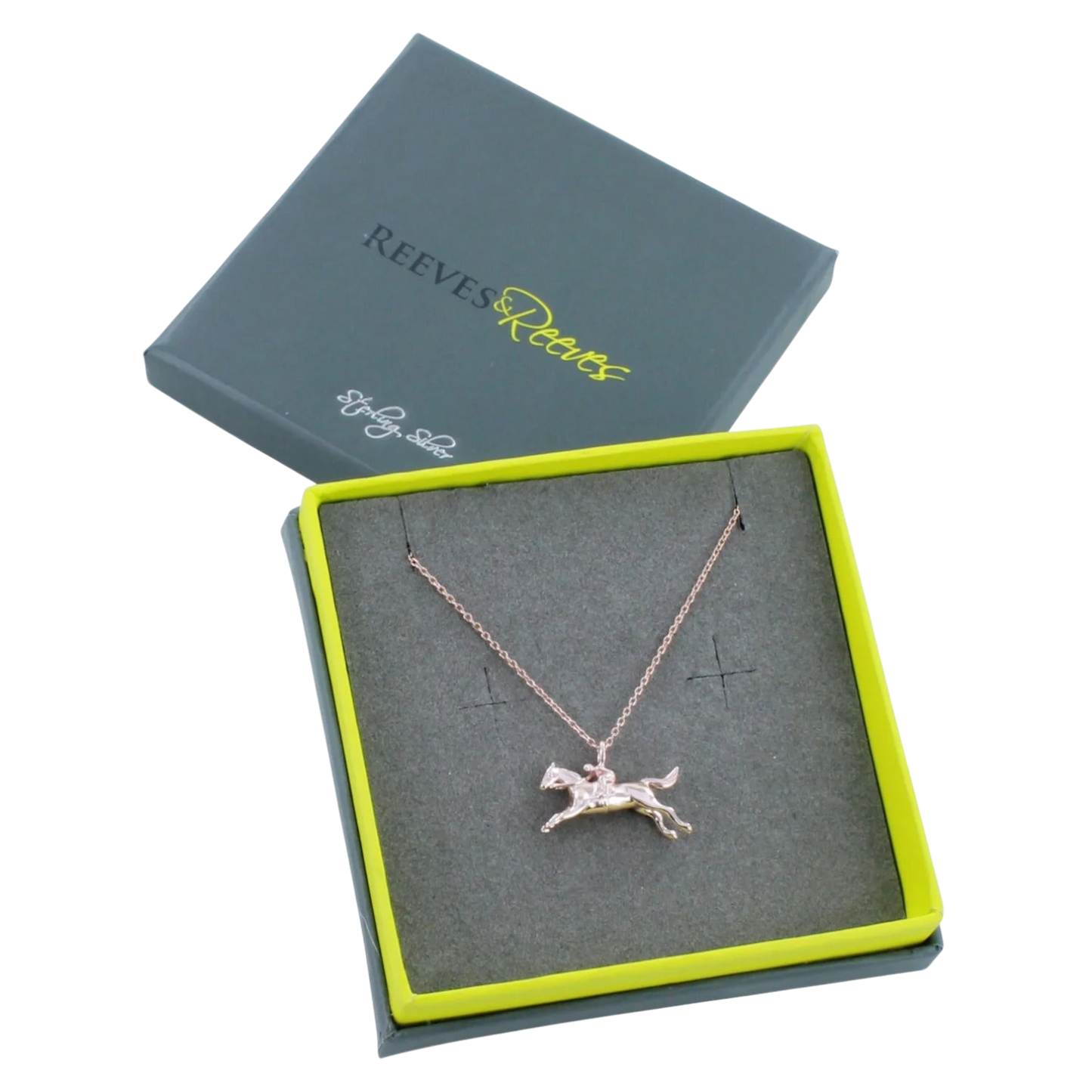 Reeves & Reeves Racing Horse Necklace Rose