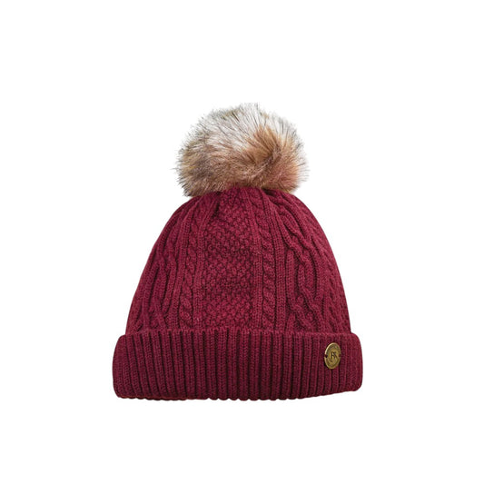 Barkworth Reeve Bobble Hat Burgundy