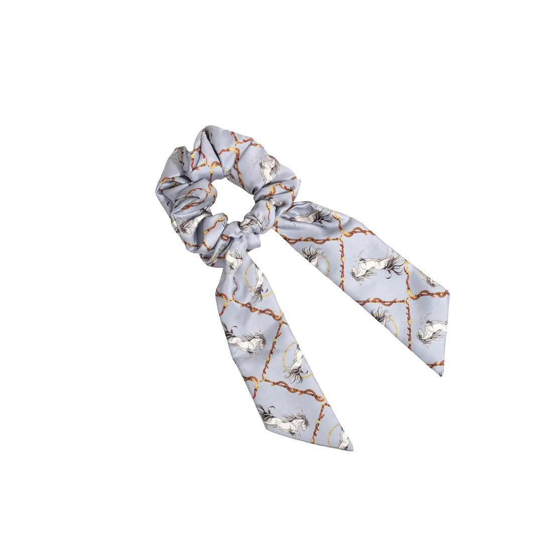 Scarf with butterfly pattern on a white background