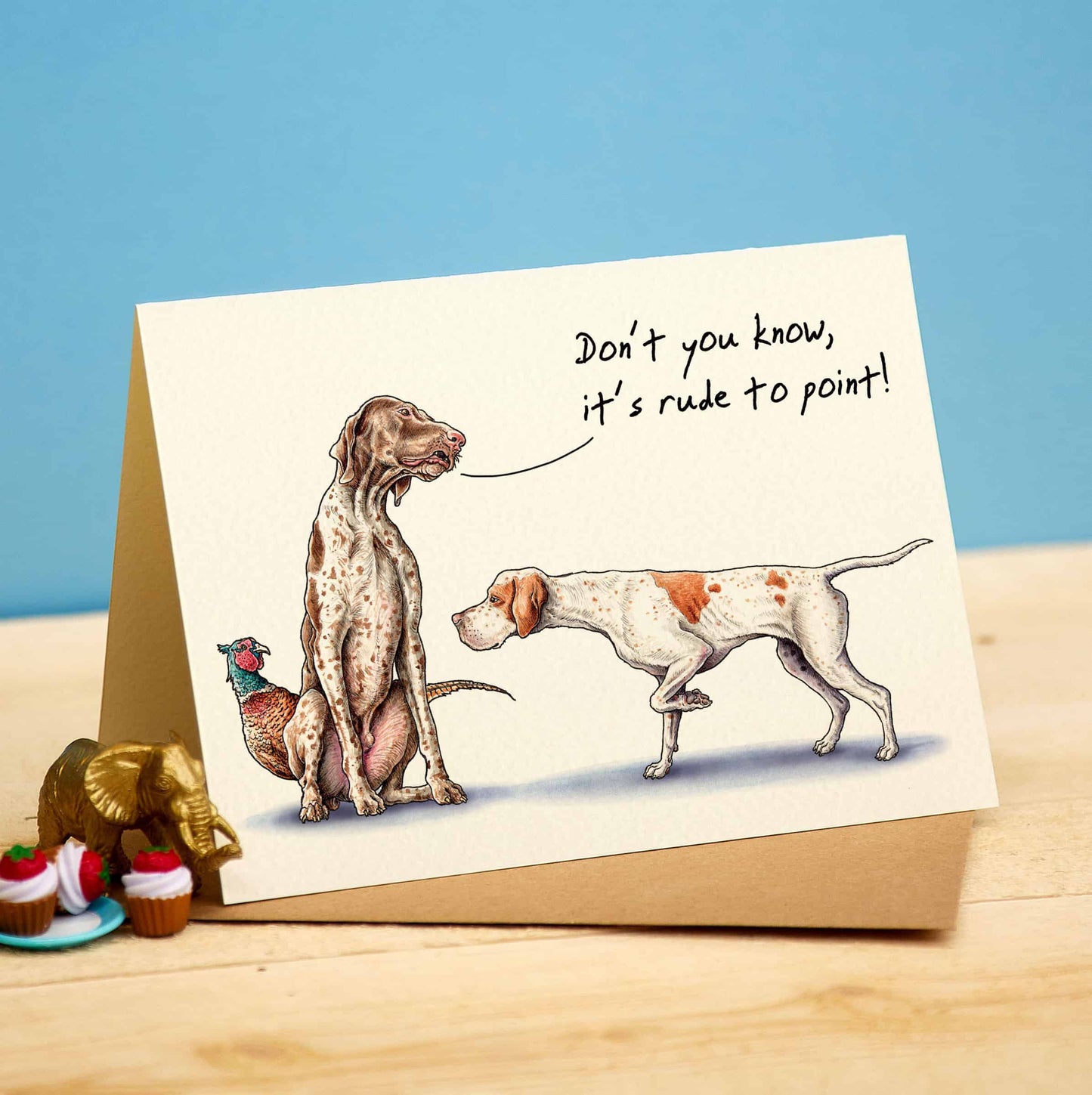 Rude To Point Card - Everyday Card