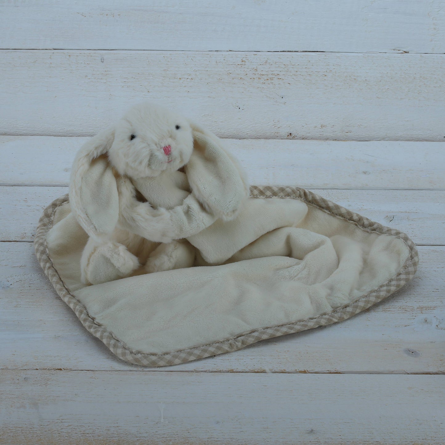Jomanda Bunny Baby Plush Soft Toy Soother Comforter Cream