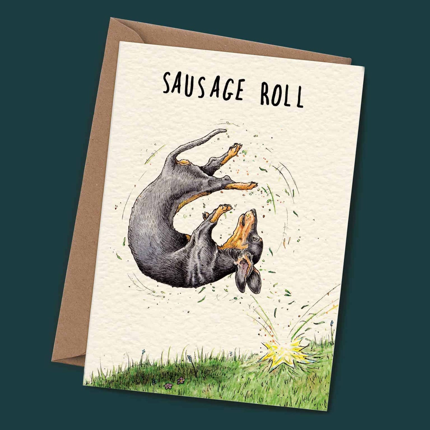 Sausage Roll Card - Everyday Card: 5" x 7"