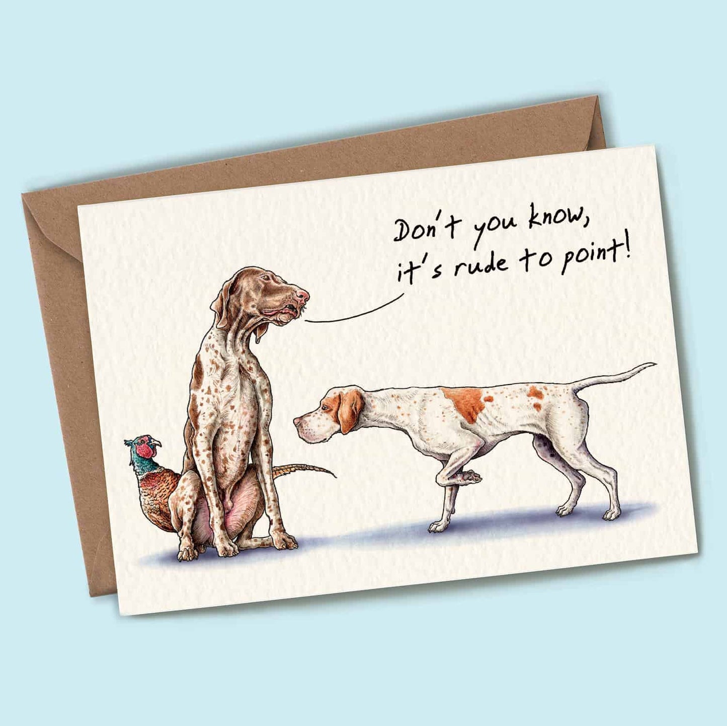 Rude To Point Card - Everyday Card