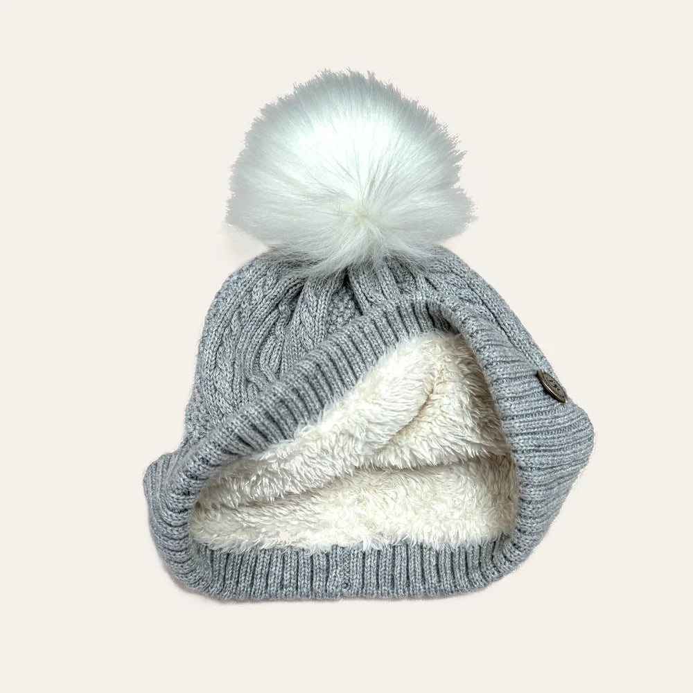 Barkworth Reeve Bobble Hat Light Grey