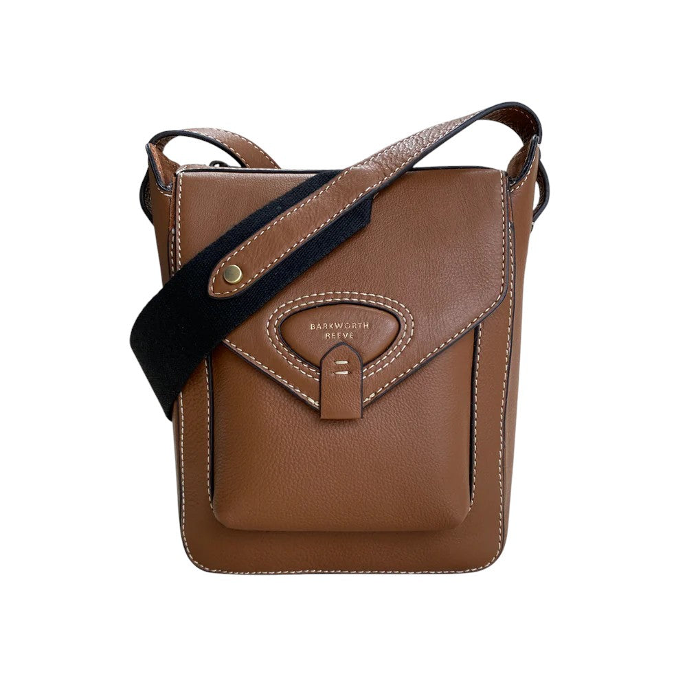 Barkworth Reeve Hackthorn Leather Crossbody Bag - Tan