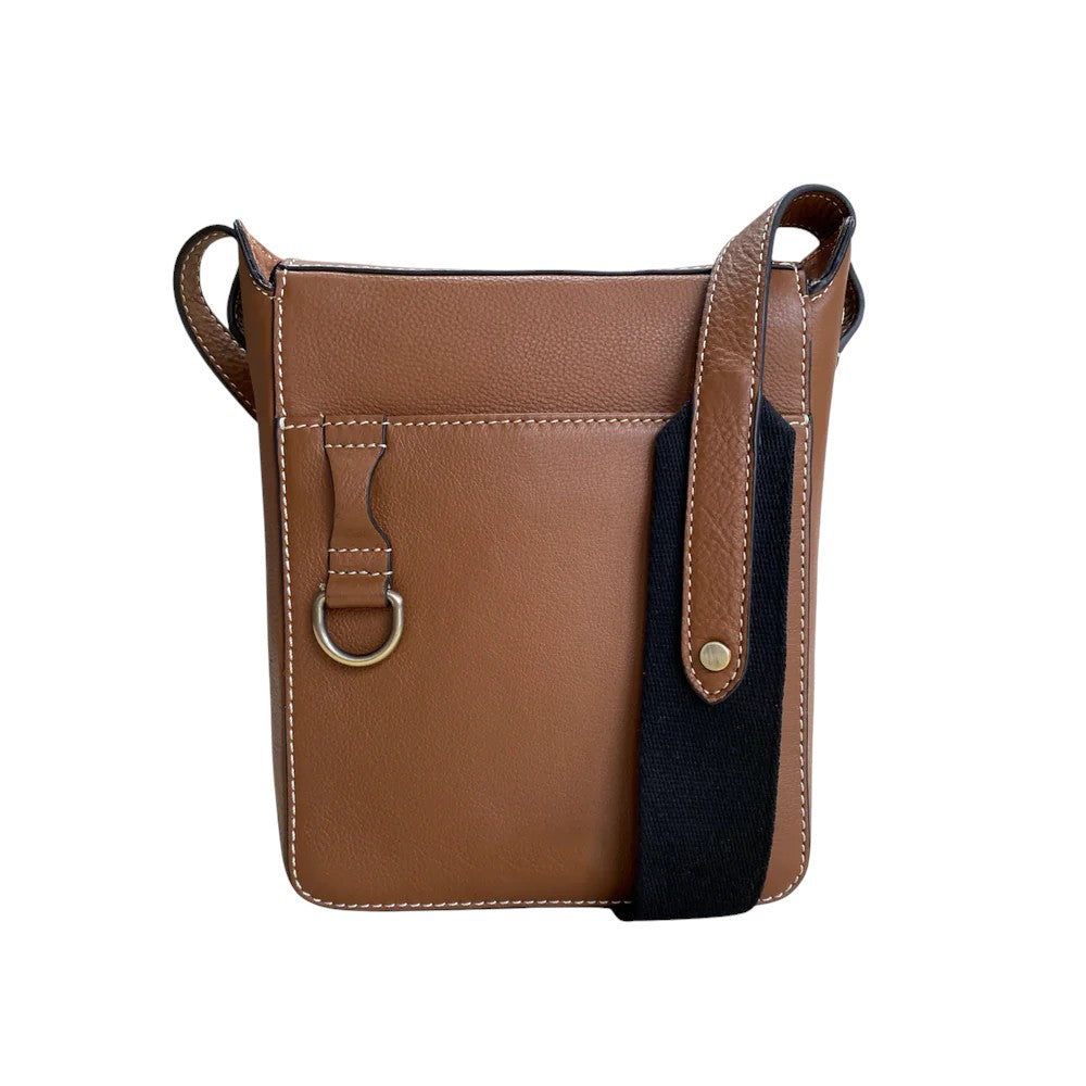 Barkworth Reeve Hackthorn Leather Crossbody Bag - Tan