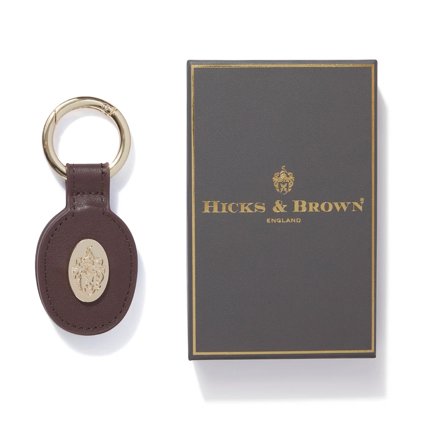 Hicks & Brown Leather Hat Clip Brown