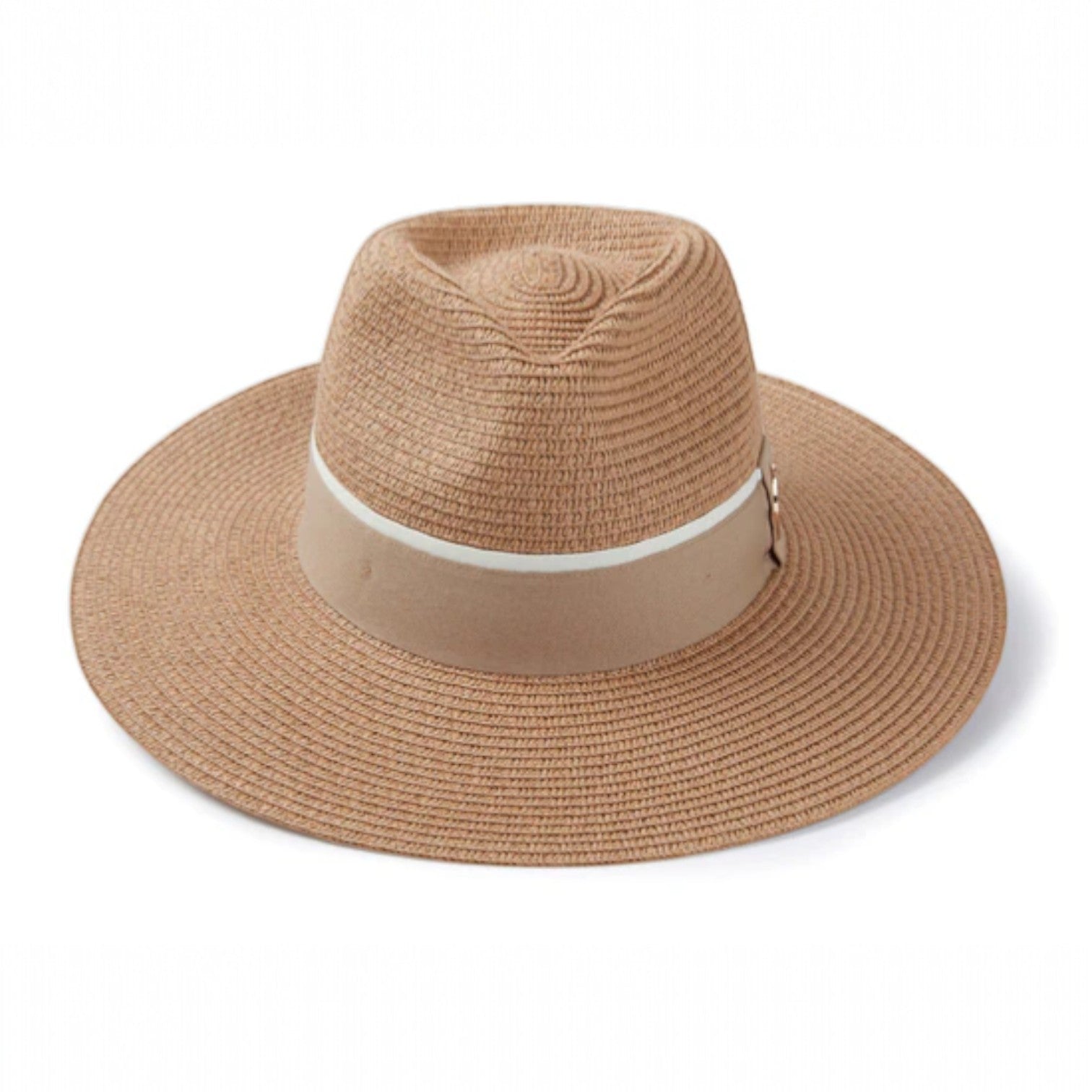 Hicks & Brown The Hemley Fedora in Natural (Fawn Ribbon)