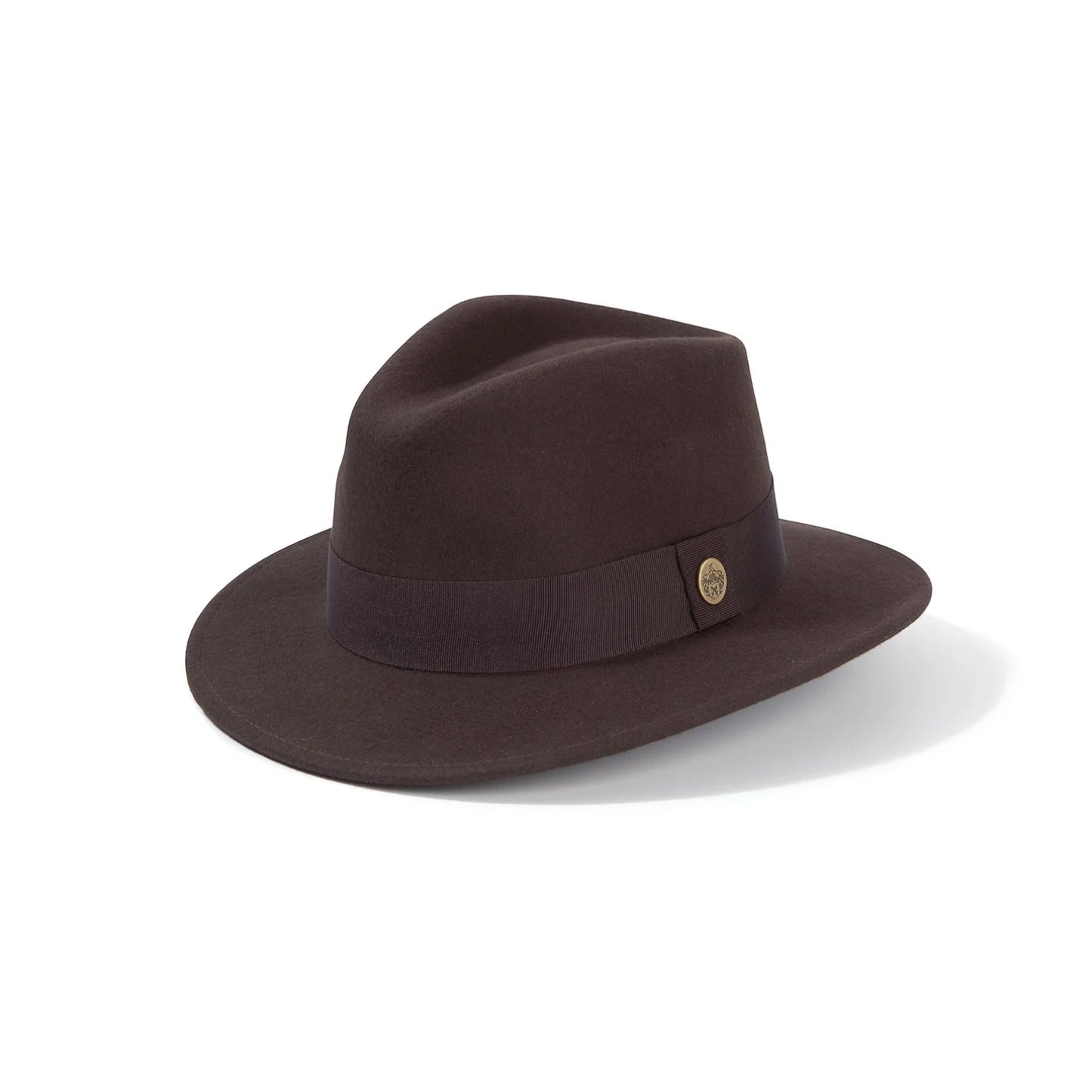 Hicks & Brown The Norlfolk Fedora in Dark Brown