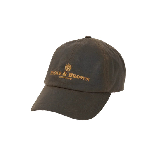 Hicks & Brown Wax Baseball Cap in Olive Green