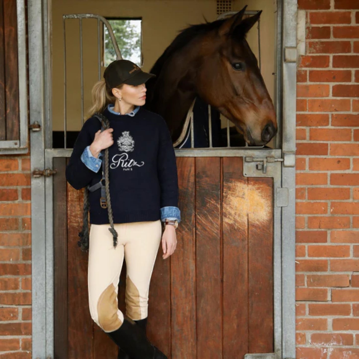 Hicks & Brown Wax Baseball Cap in Olive Green