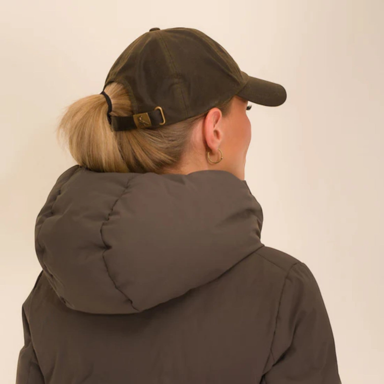 Hicks & Brown Wax Baseball Cap in Olive Green