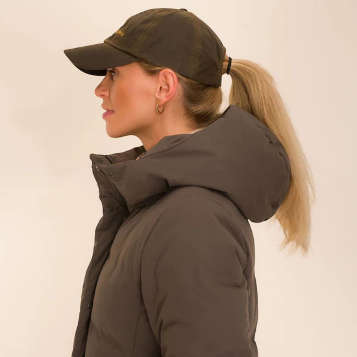 Hicks & Brown Wax Baseball Cap in Olive Green