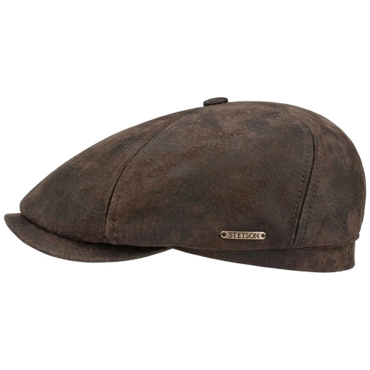Stetson 6 Panel Cap Pigskin Chocolate