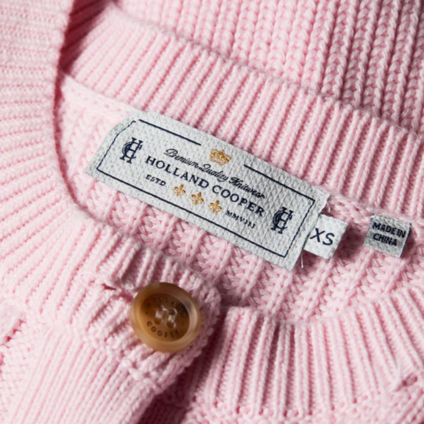 Holland Cooper Cotswold Cardigan Soft Pink