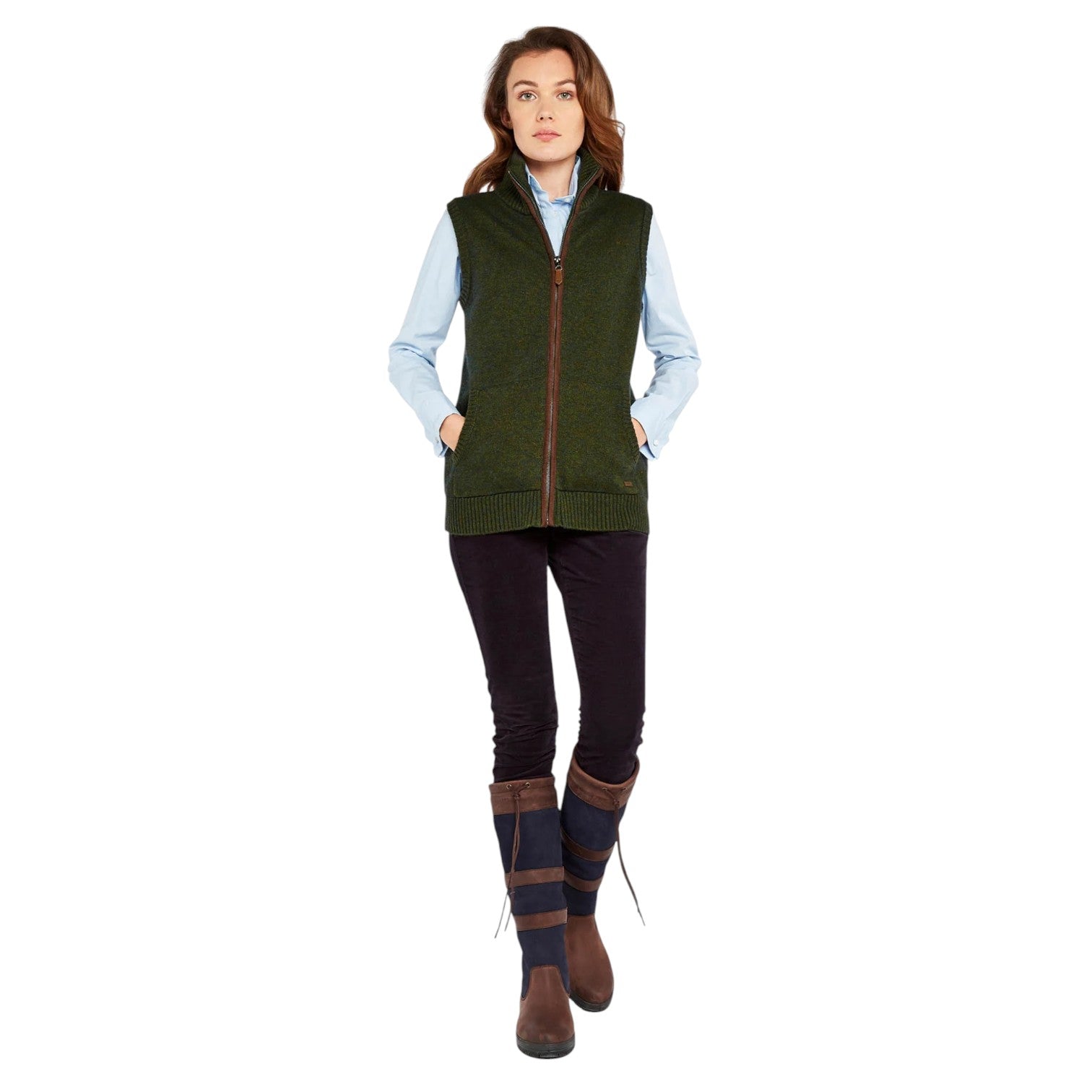 Dubarry Sheedy Knit Gilet Olive