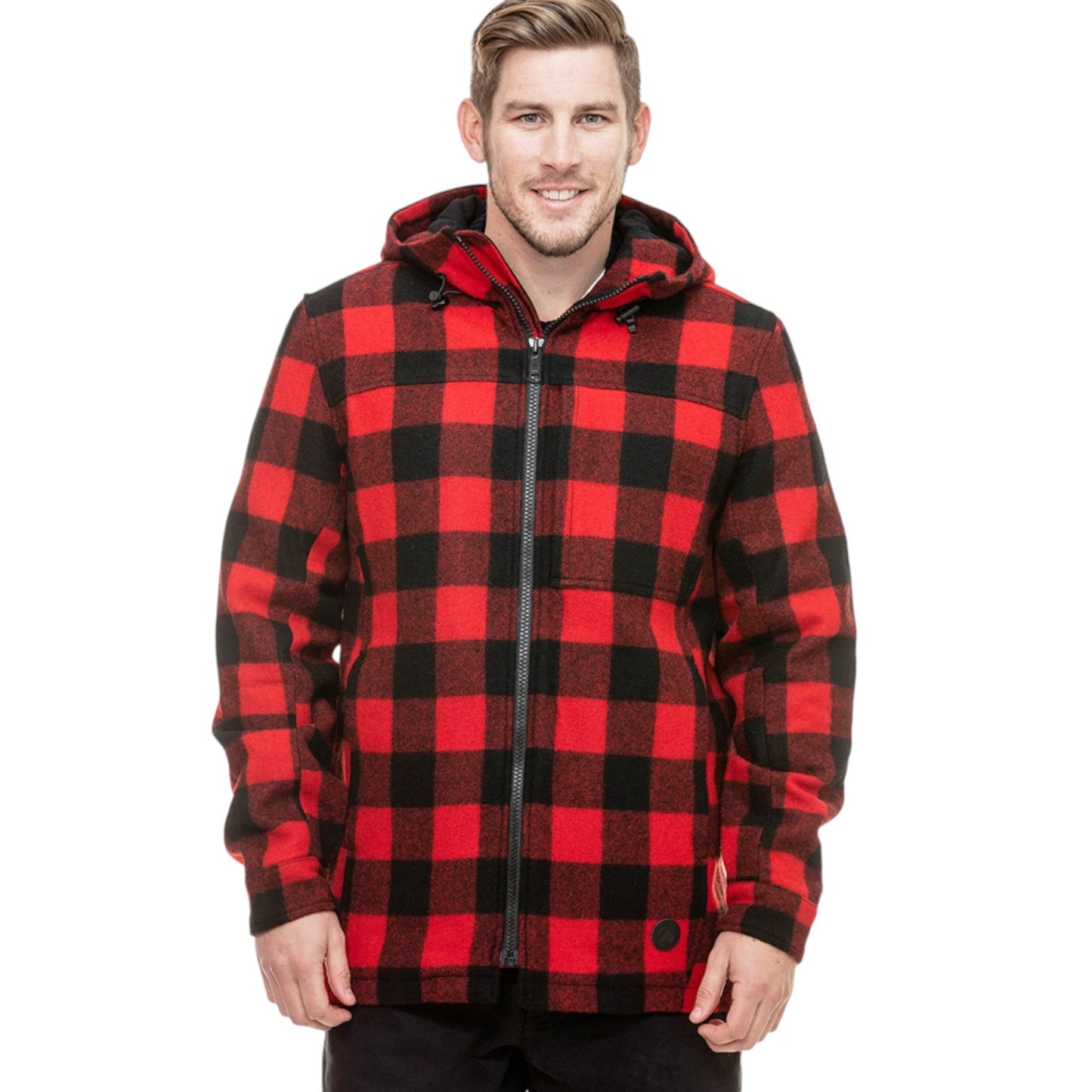 Swanndri Red/Black Check Hudson Hoodie