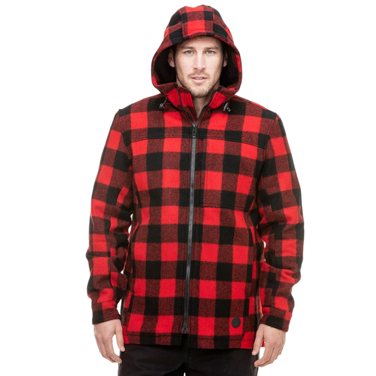 Swanndri Red/Black Check Hudson Hoodie