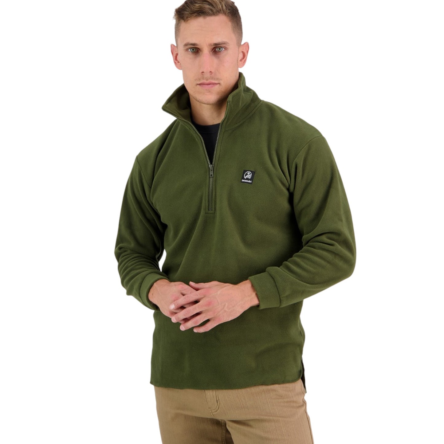 Swanndri Olive Motu Fleece Pullover