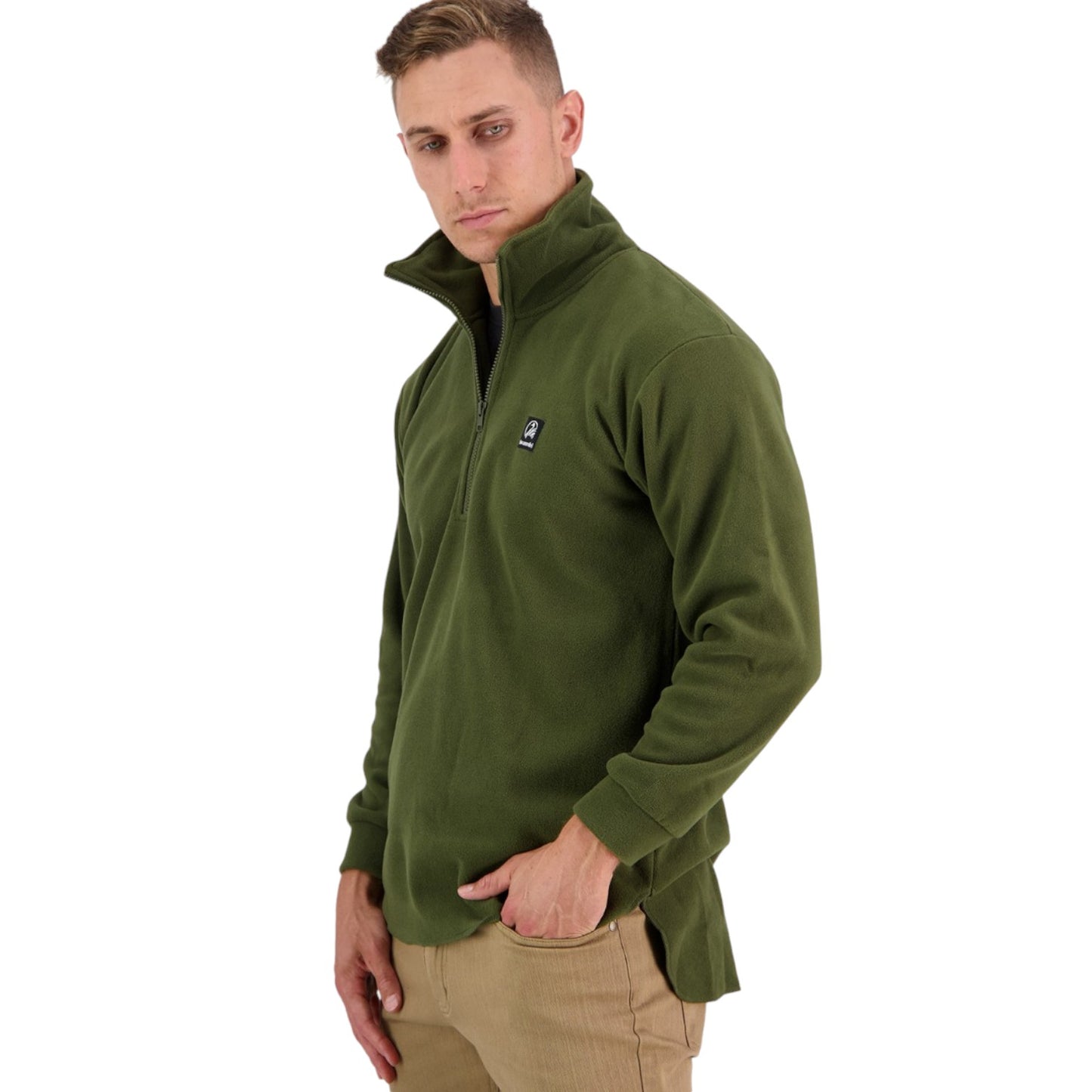 Swanndri Olive Motu Fleece Pullover