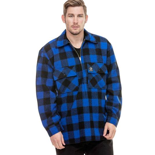 Swanndri Blue/Black Check Ranger Bush Shirt