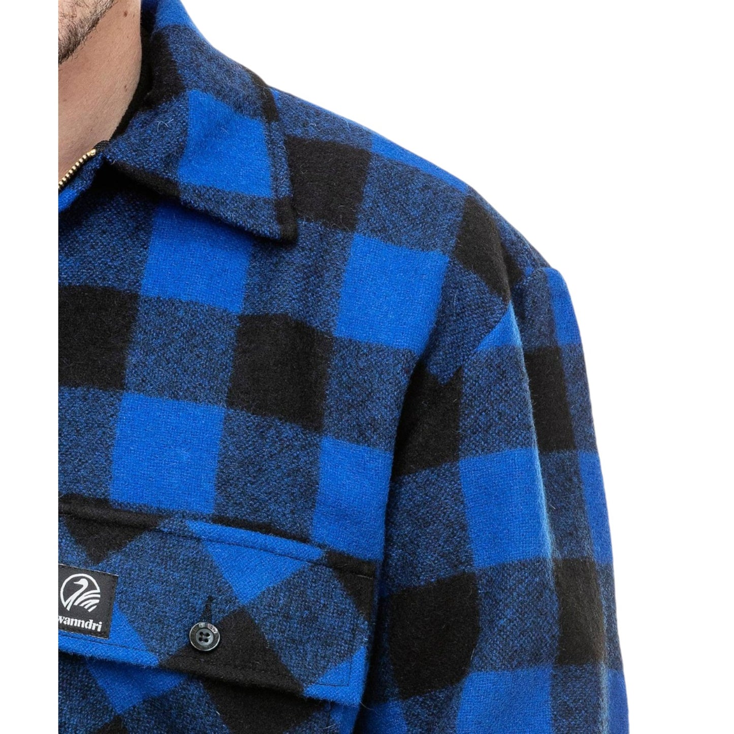 Swanndri Blue/Black Check Ranger Bush Shirt