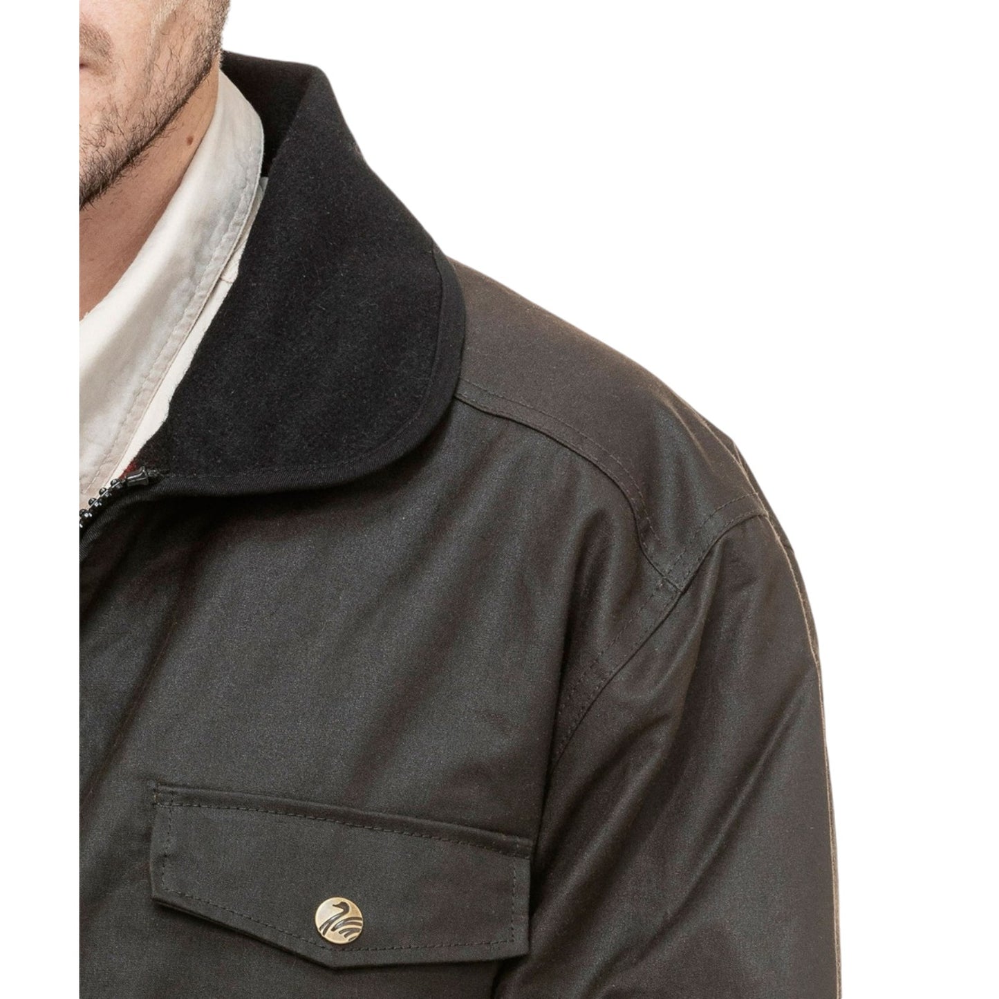 Swanndri Brown Waimak Oilskin Jacket