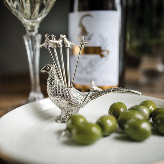 Culinary Concepts Pheasant Olive Picks & Holder