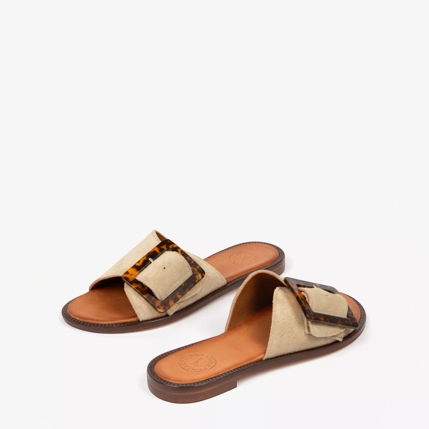 Penelope Chilvers Biarritz Buckle Sandal Camel