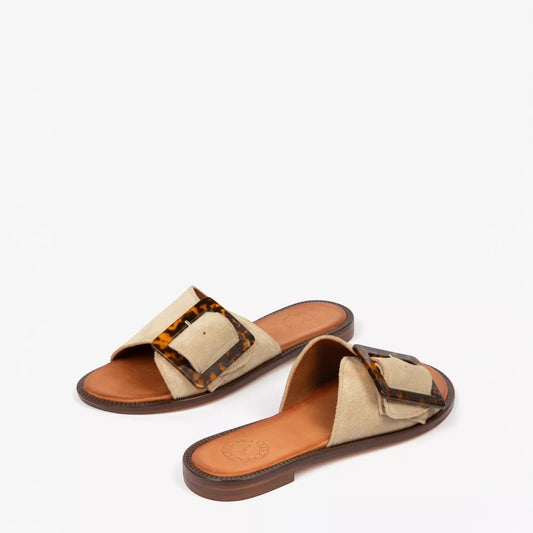 Penelope Chilvers Biarritz Buckle Sandal Camel