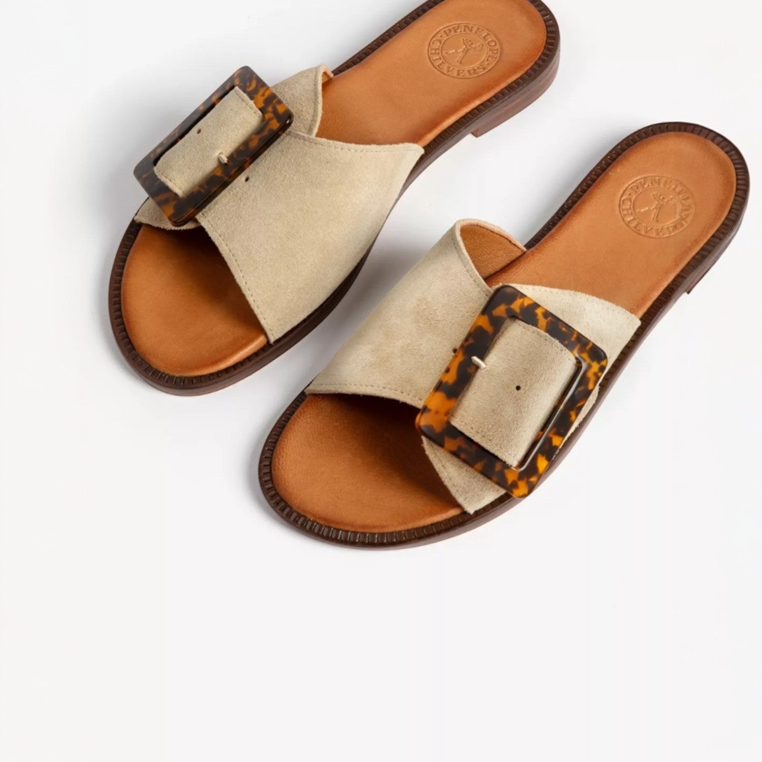 Penelope Chilvers Biarritz Buckle Sandal Camel