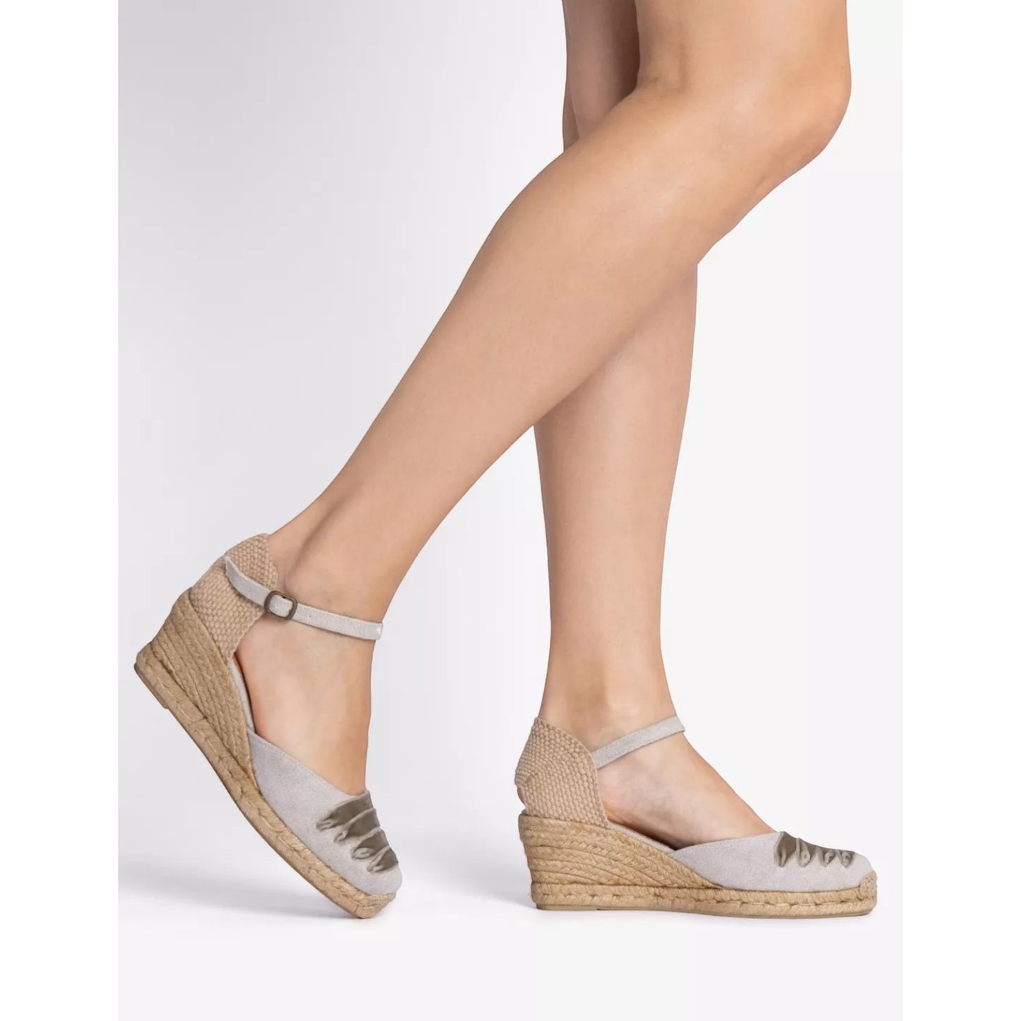 Penelope Chilvers Mary Jane Dali Espadrille Putty