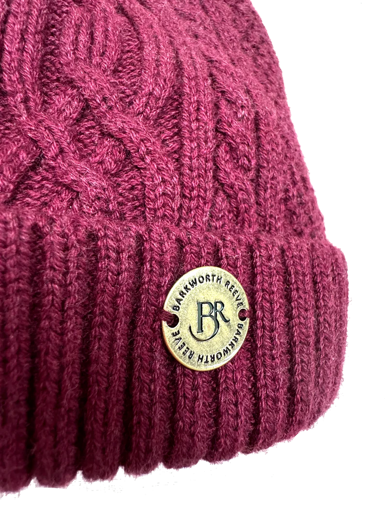 Barkworth Reeve Bobble Hat Burgundy