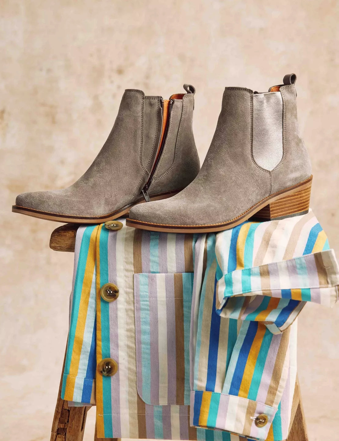 Penelope Chilvers Rove Suede Boot Camel